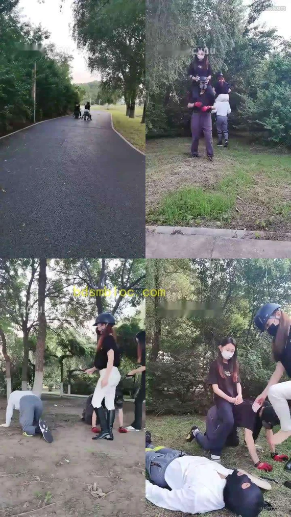 【魔鬼天使】户外调教男奴运动会