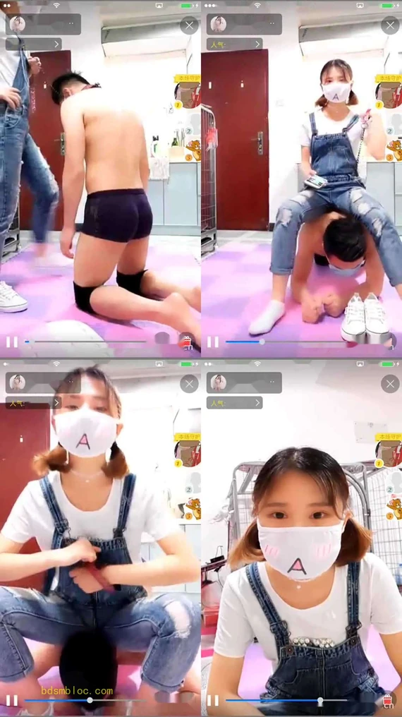 【萌喵女主】白袜帆布鞋调教家奴-超长96分钟