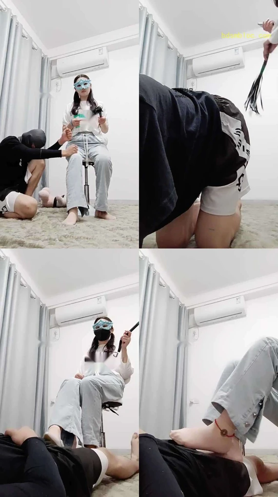 【姗姗】鞭打肉丝脚踩/中指鄙视