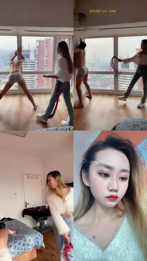 【二宝】运动女神重度刑奴面试-鞭打藤条踢踹